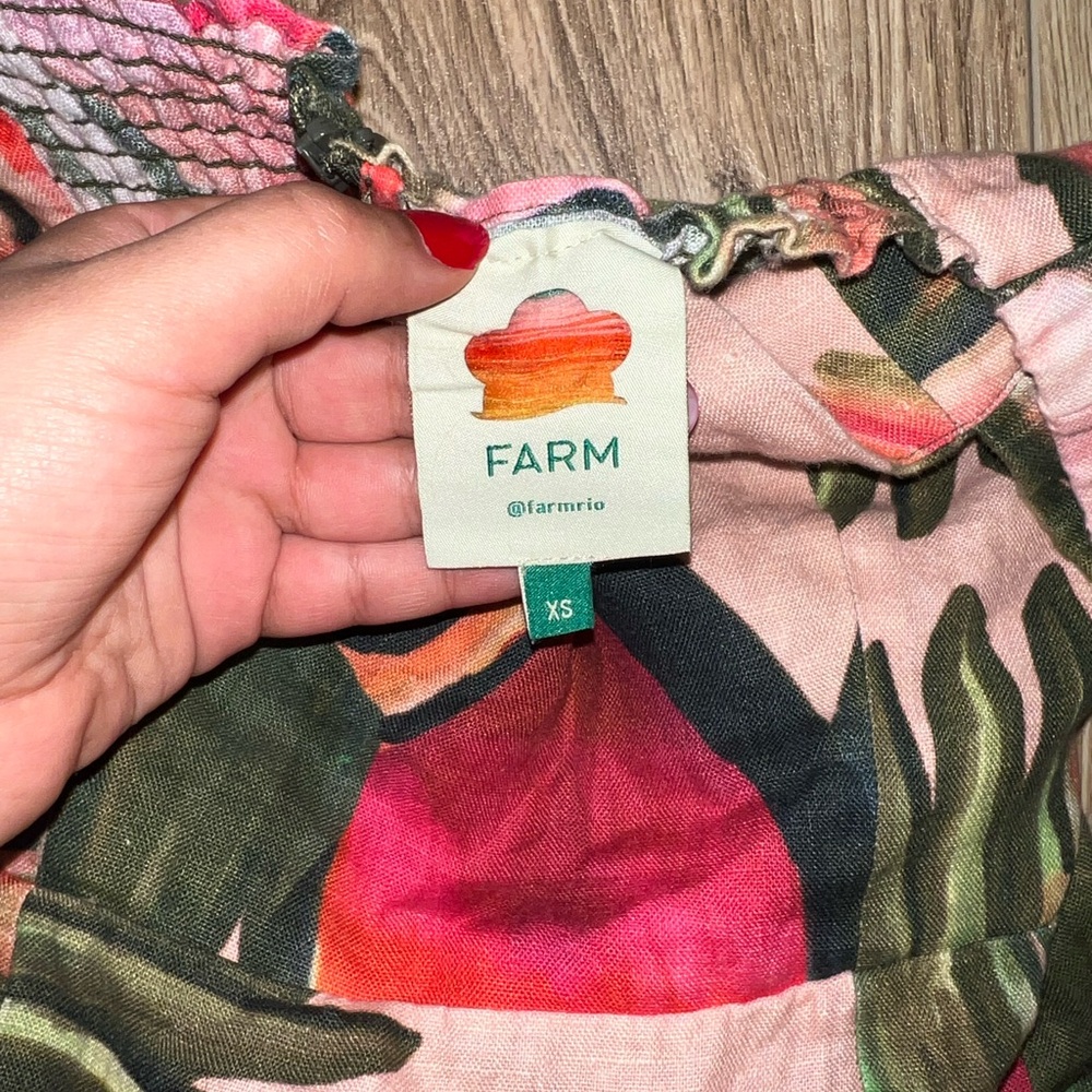 FARM Rio Colorful Puff Sleeve Mini Dress - Picture 8 of 8